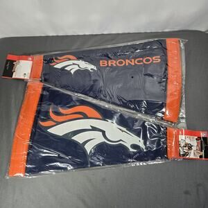 2 Denver Broncos NFL 4 in 1 Fan Tailgate Megaphone Hat Banner Vtg 2005 New